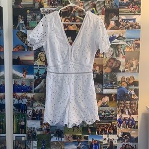 White Abercrombie & Fitch romper